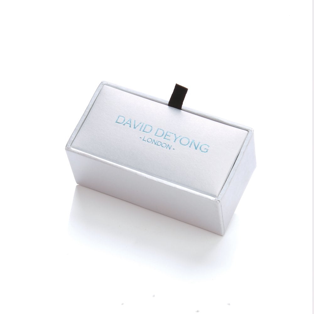 Rhodium Plated Mother of Pearl Cross Cufflinks
