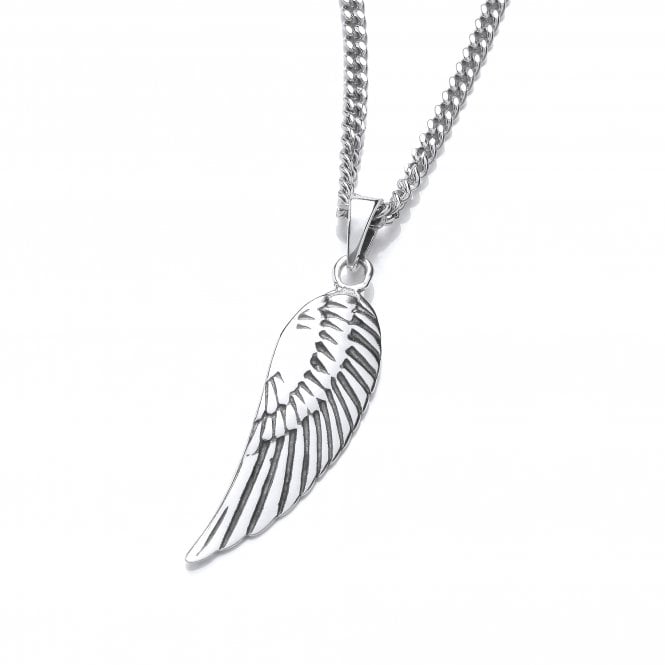 Sterling Silver Angel Wing Pendant & Chain