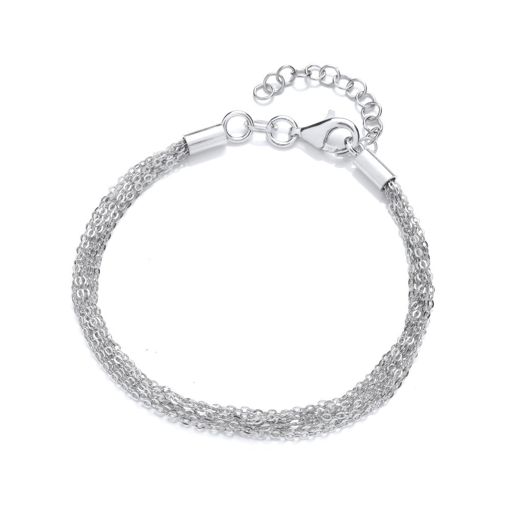 Sterling Silver Classic Multi Chain Bracelet