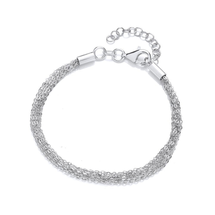 Sterling Silver Classic Multi Chain Bracelet