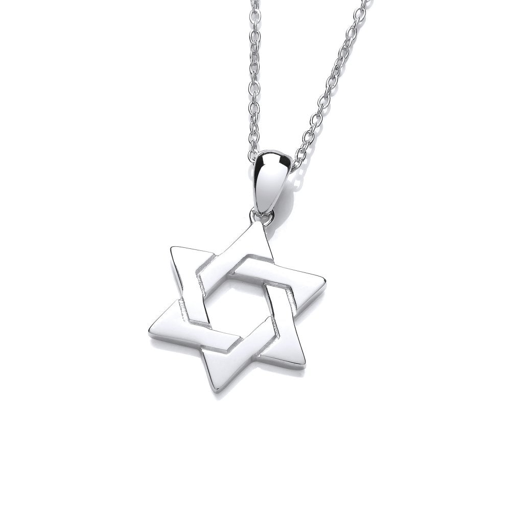 Sterling Silver Classic Star of David Necklace