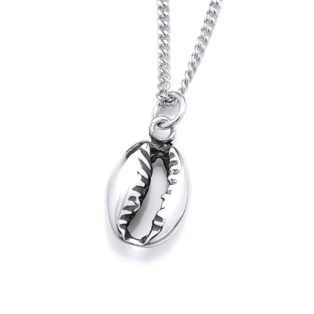 Sterling Silver Coffee Bean Pendant & Chain