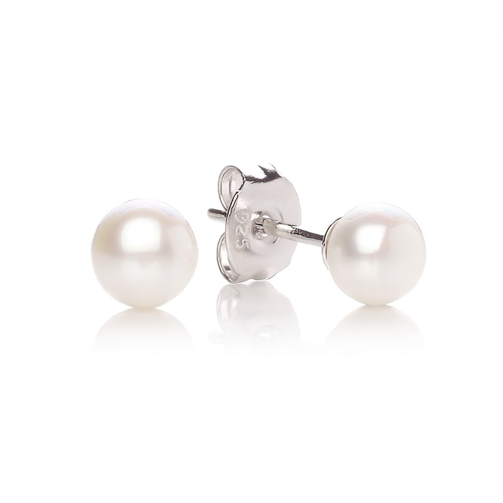 Sterling Silver Freshwater Pearl Stud Earring June Birthstone