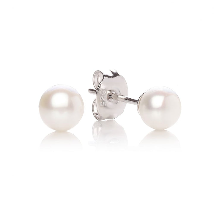 Sterling Silver Freshwater Pearl Stud Earring June Birthstone