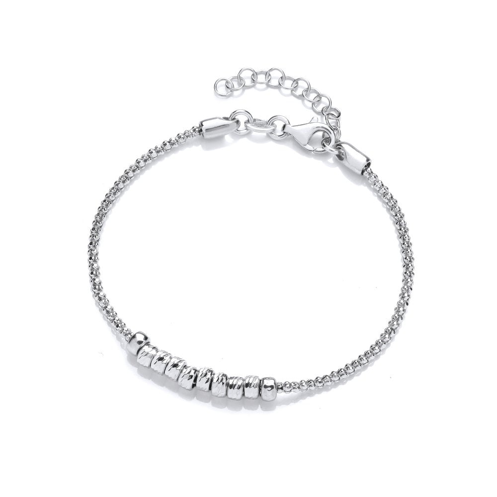 Sterling Silver Popcorn Style Bead Bracelet