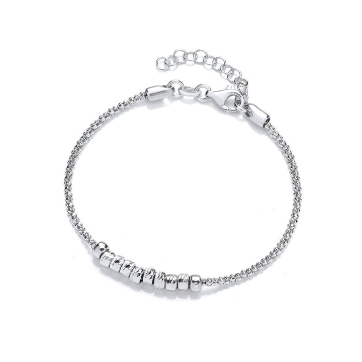 Sterling Silver Popcorn Style Bead Bracelet