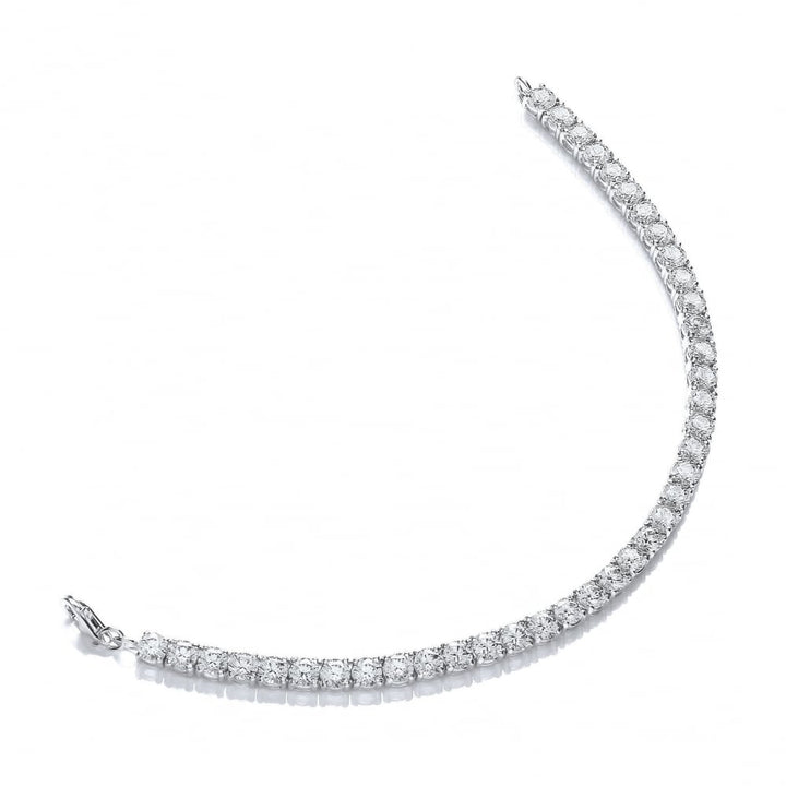 Sterling Silver 4mm Tennis Bracelet Created with Swarovski Zirconia