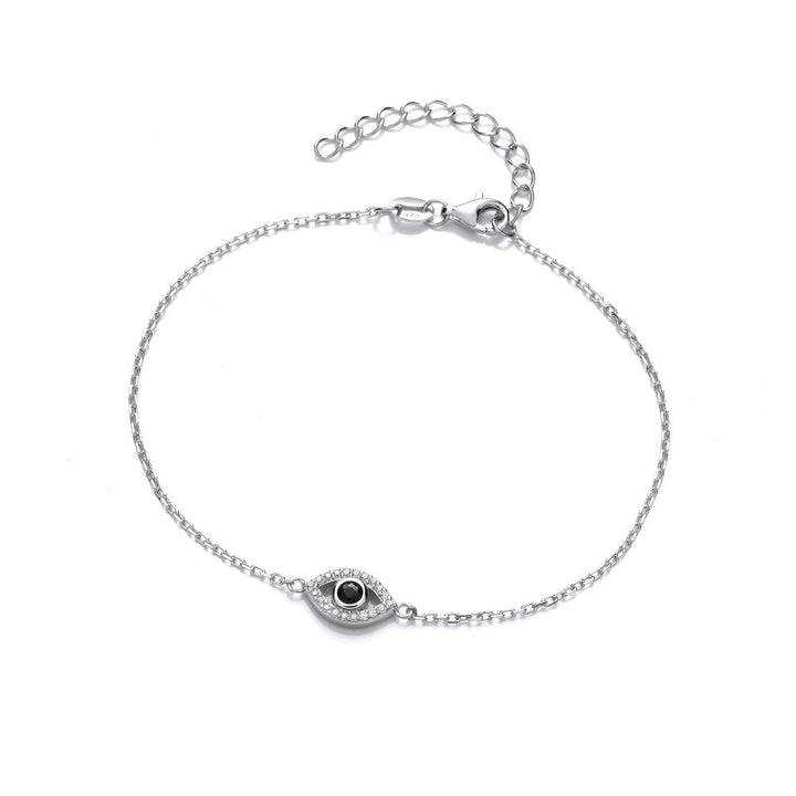 Sterling Silver Classic Evil Eye Bracelet