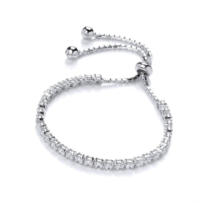 Sterling Silver Classic Tennis Friendship Bracelet Created with Swarovski Zirconia