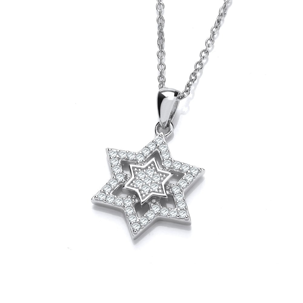 Sterling silver star on sale of david pendant