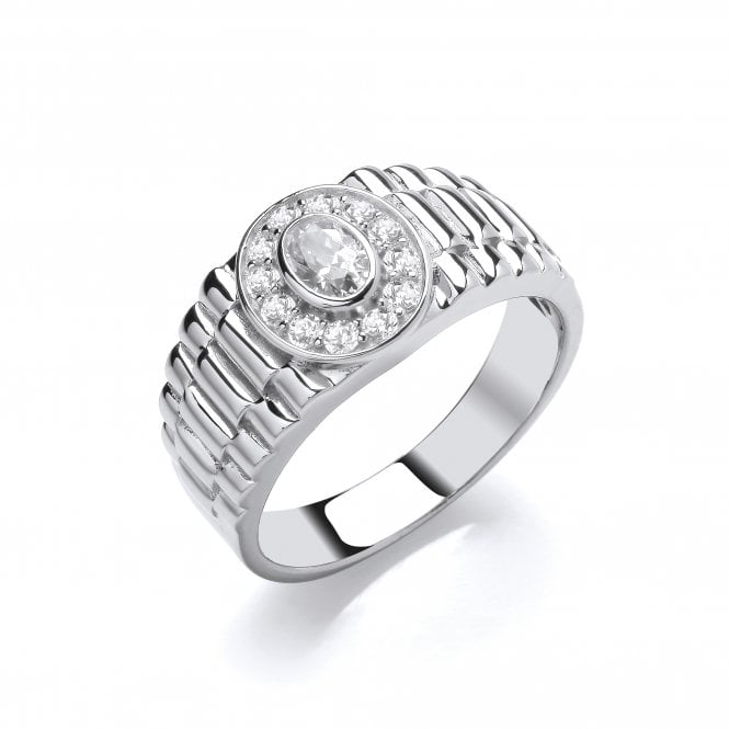 Sterling Silver Jubilee Statement Ring