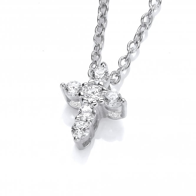 Sterling Silver Mini Cross Pendant & Chain