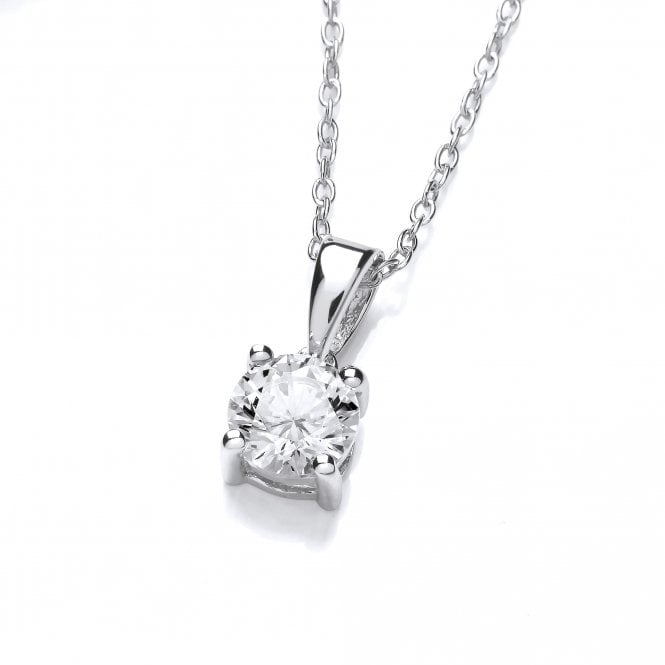 Sterling Silver Swarovski Zirconia Necklace April Birthstone