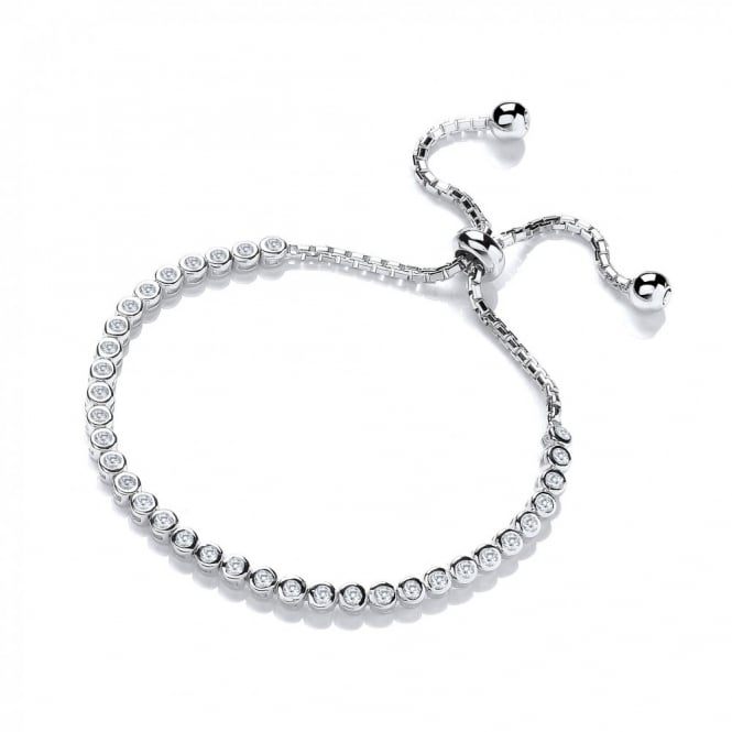 Sterling Silver Tennis Friendship Bracelet Created with Swarovski Zirconia
