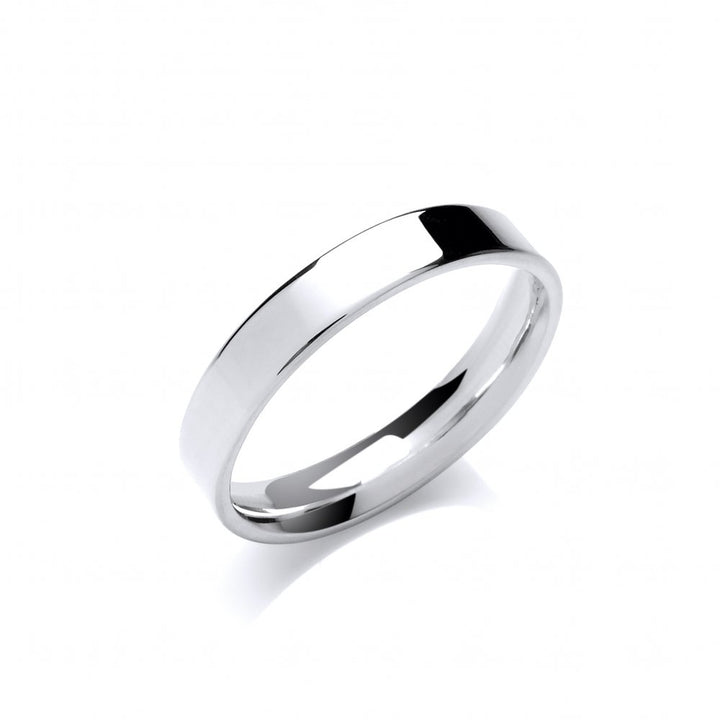 Sterling Silver 3.5mm Classic Flat Band