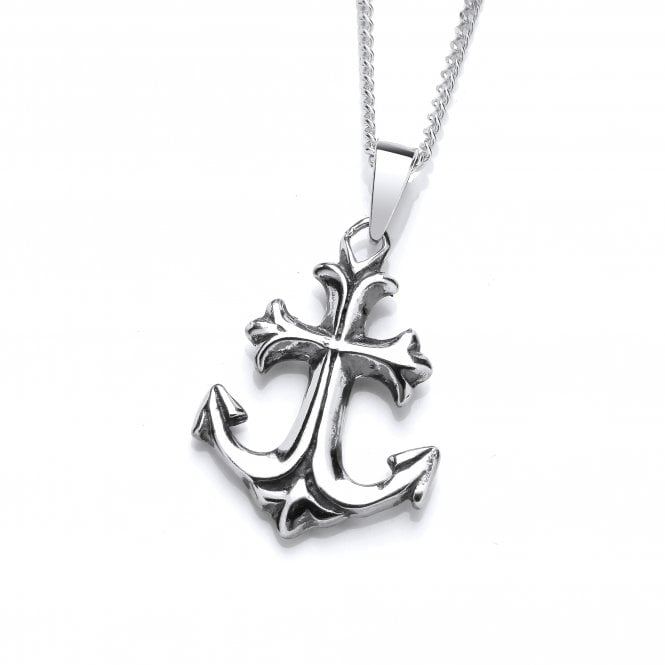 Sterling Silver Anchor Pendant & Chain