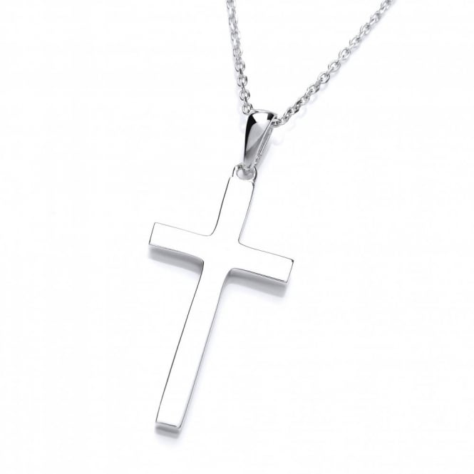 Sterling Silver Classic Cross Pendant & Chain