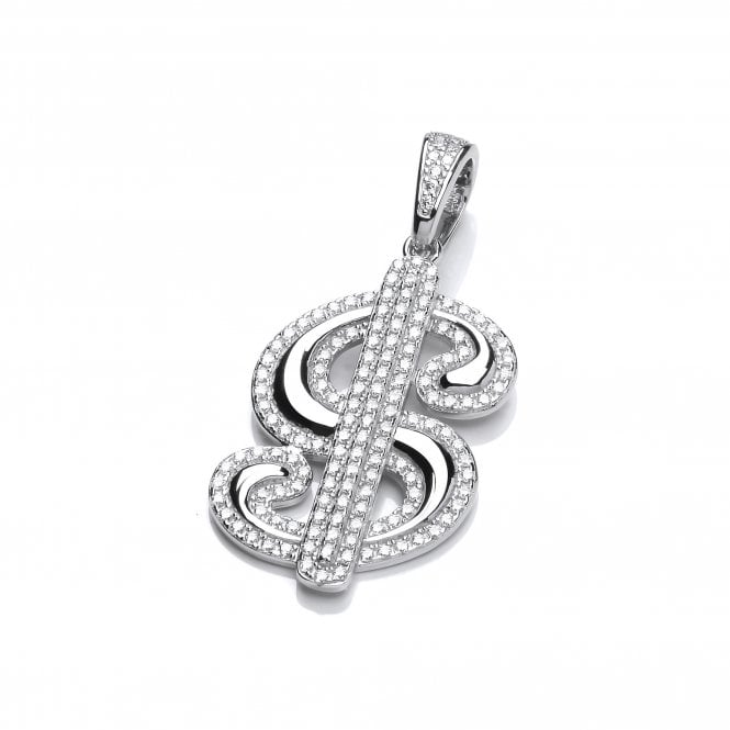 Sterling Silver Dollar Sign Pendant