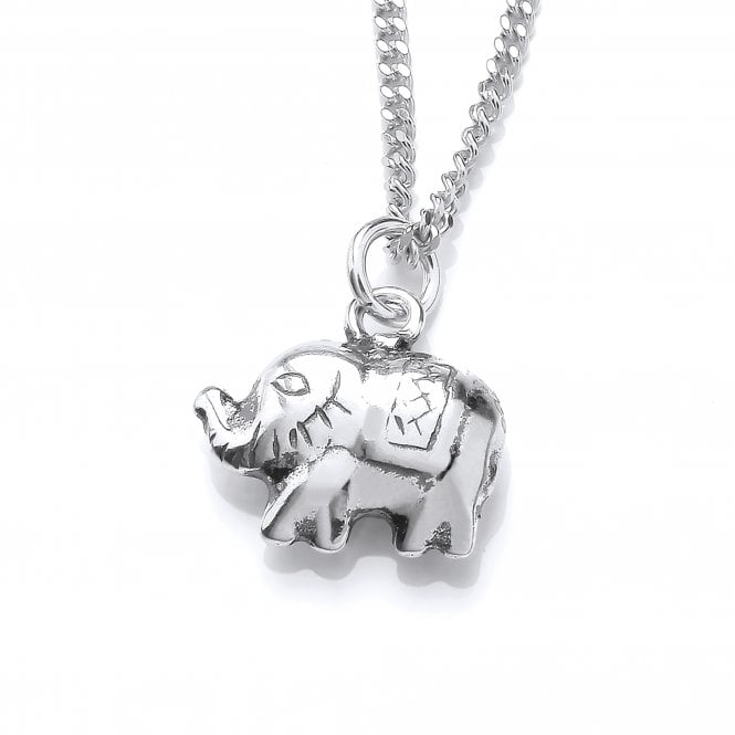Sterling Silver Small Elephant Pendant & Chain