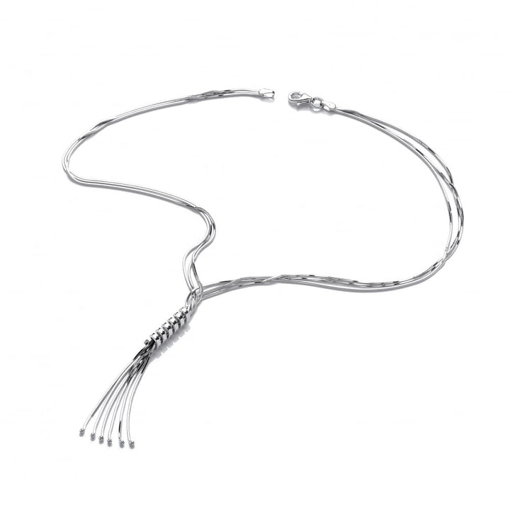 Sterling Silver Snake Chain Spring Necklace